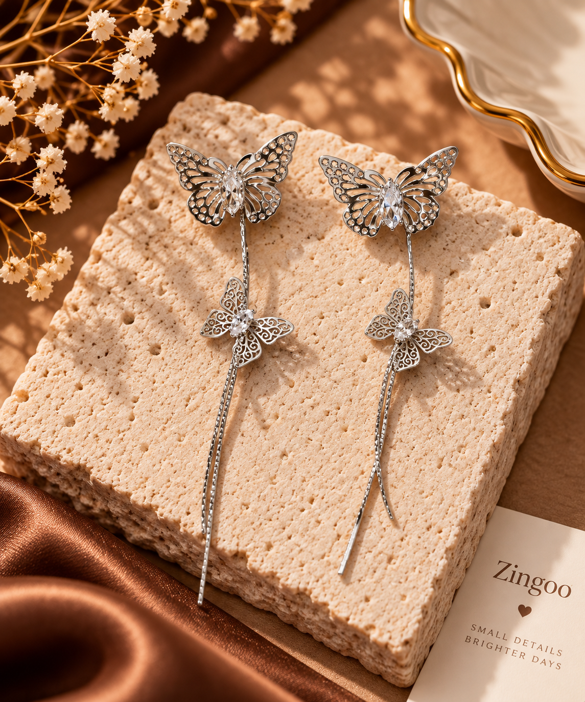 Butterfly Chain Earring
