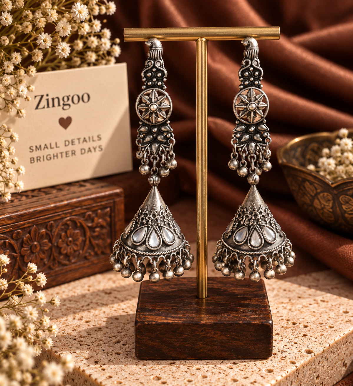 Mirror Jhumka