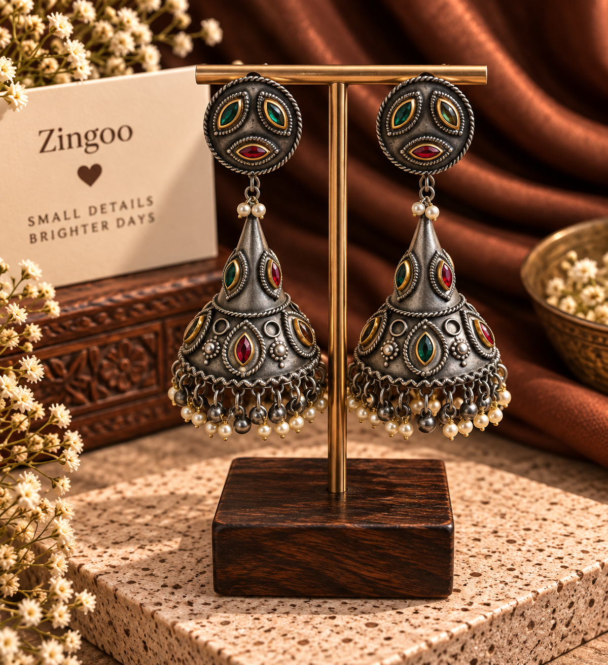 Multicolor Jhumka