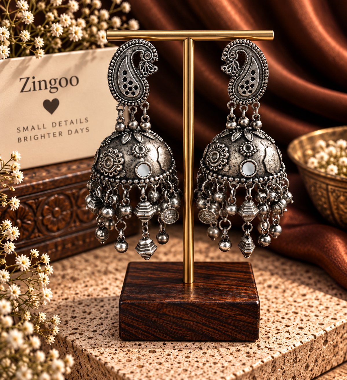 Paisley Jhumka